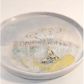 Lėkštutė dekoruota auksu Lėkštutė dekoruota auksu