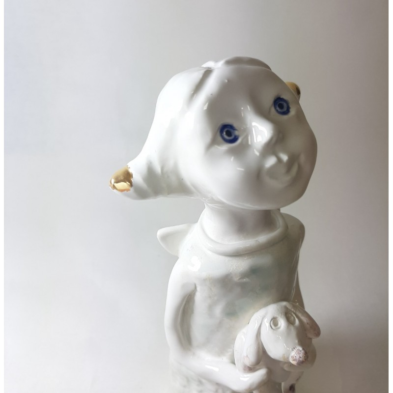 Angelas su šuniuku Angelas su šuniuku