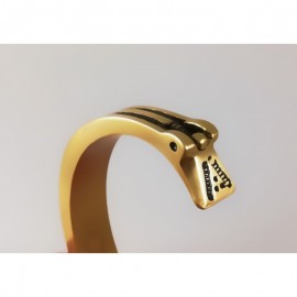 Žalvarinė etnografinės apyrankės su stilizuotų gyvūnų galvomis - 2276