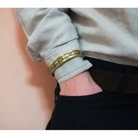 Žalvarinė etnografinės apyrankės su stilizuotų gyvūnų galvomis - 2276