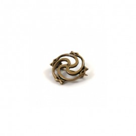 Žalvarinė segė MAŽOJI ŽALČIŲ SVASTIKA - 2738