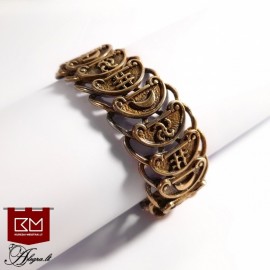 Žalvarinė apyrankė su baltų simboliais - 3036