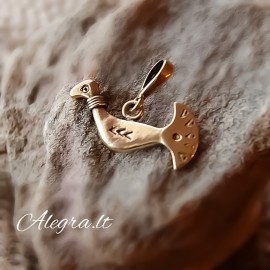 Žalvarinis pakabutis PAUKŠTELIS - 3165