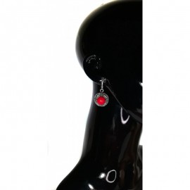 Sidabrinis komplektas su koralu - 3182 (auskarai(pora)+pakabutis)