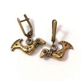 Žalvarinis komplektas PAUKŠTELIAI - 3188