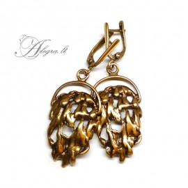 Žalvariniai auskarai LIŪTIS - 529