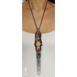 Ilgas kaklo papuošalas “ Saulės mergaitė”