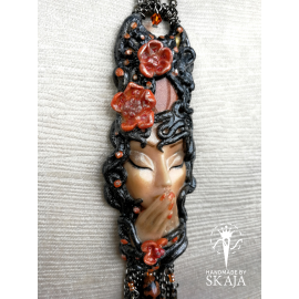 Ilgas kaklo papuošalas “ Saulės mergaitė”