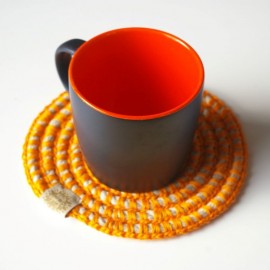 Lininių mažų padėkliukų komplektas Lininių mažų padėkliukų komplektas