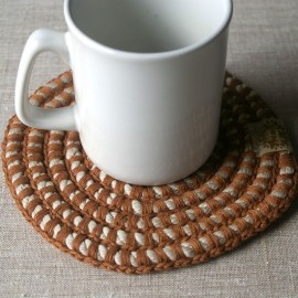 Mažų lininių padėkliukų komplektas Mažų lininių padėkliukų komplektas