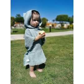 Vaikiškas  baltas lininis pončas 