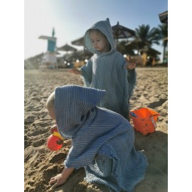 Vaikiškas  baltas lininis pončas 