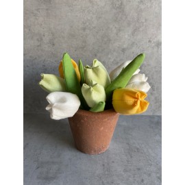 Lininių tulpių puokštelė Lininių tulpių puokštelė