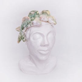 Keramikinė skulptūra su žuvimis Keramikinė skulptūra su žuvimis