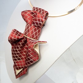 Kaklaraištis peteliškė varlytė žiogaitė "RAUDONOJI GOTIKA"