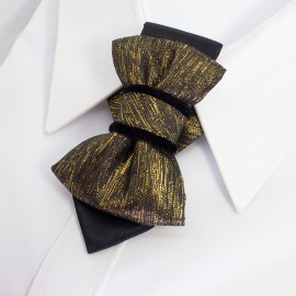 Kaklaraištis peteliškė varlytė žiogaitė "AUKSINĖ"  