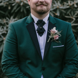 Kaklaraištis peteliškė varlytė žiogas "JUODASIS KODAS"