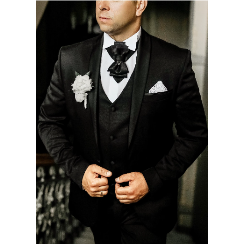 Kaklaraištis peteliškė varlytė žiogas "JUODASIS KODAS"