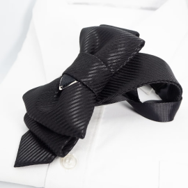 Kaklaraištis peteliškė varlytė žiogas "JUODASIS KODAS"