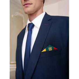 Trispalvė švarko fantazija dekoruota Gediminaičių stulpais