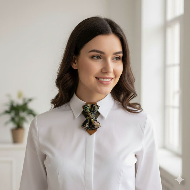 Kaklaraištis peteliškė varlytė žiogaitė "VIKTORIA" su metaliniu papildomu lankeliu