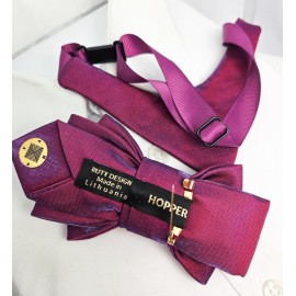 Kaklaraištis peteliškė varlytė žiogas "Orchidėjos magija"