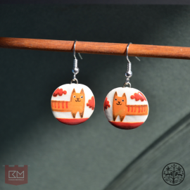 Auskarai "Istorijos apie kates" 