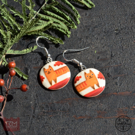 Auskarai "Istorijos apie kates" 