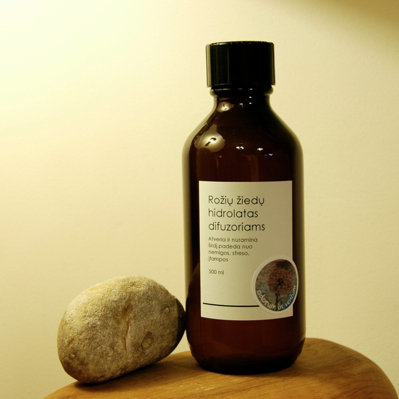 Rožių žiedų hidrolatas difuzoriams - 500 ml