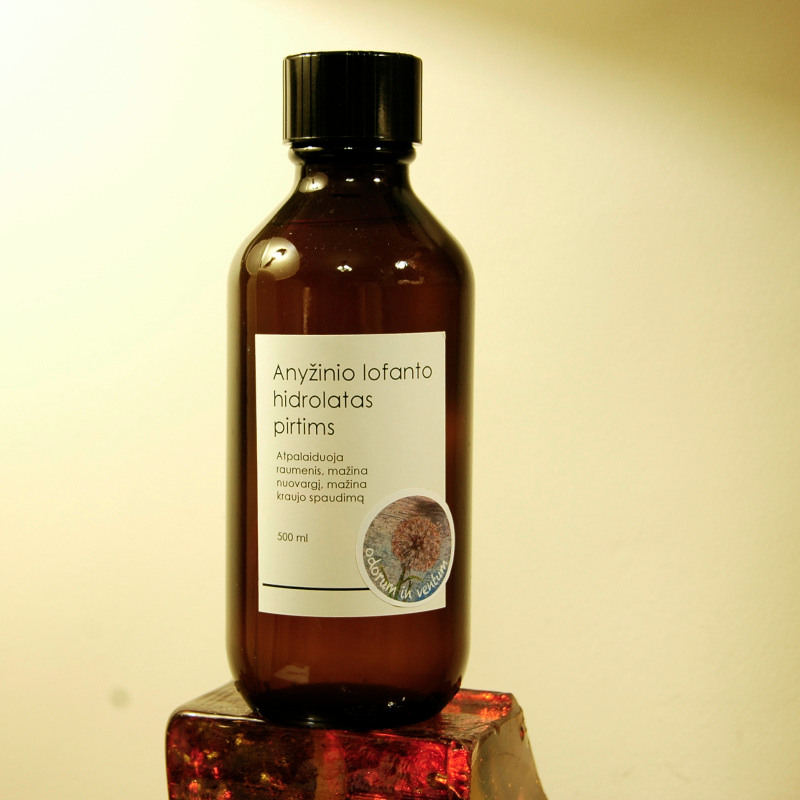 Anyžinio lofanto hidrolatas pirtims - 500 ml Anyžinio lofanto hidrolatas pirtims - 500 ml