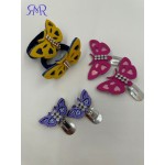 "Drugeliai" Plaukų segtukai ir gumytės į plaukus iš natūralios odos (6 vnt.) "Drugeliai" Plaukų segtukai ir gumytės į plaukus iš natūralios odos (6 vnt.)