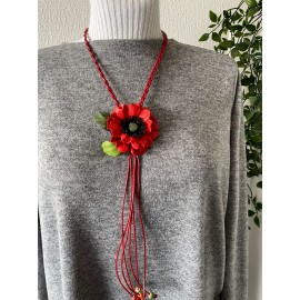 "Aguona" Kaklo papuošalas iš natūralios odos