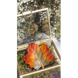 Sagė iš natūralios odos "Rudens spalvos"