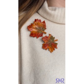 Sagė iš natūralios odos "Rudens spalvos"