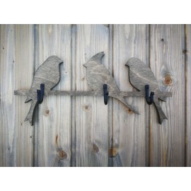 Sieninė rūbų kabykla 3 Paukščiai
