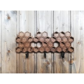 Ąžuolinė kabykla Korys su 3, 5 arba 7 kabliukais