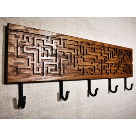 Ąžuolinė rūbų kabykla LABIRINTAS