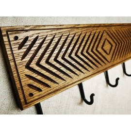 Ąžuolinė rūbų kabykla Deimantas