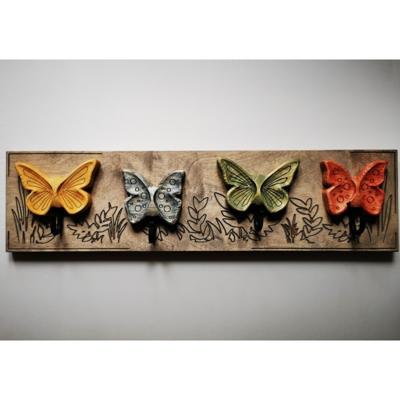 Žaisminga rūbų kabykla Drugelių Pieva