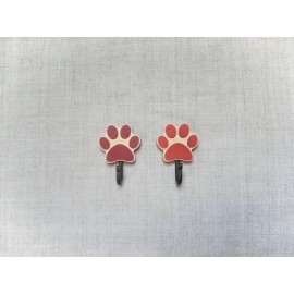 Spalvotas kabliukas šuns pavadėliui Pėdsakas, 3 vnt.