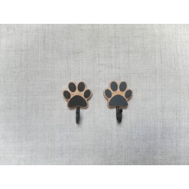 Spalvotas kabliukas šuns pavadėliui Pėdsakas, 3 vnt.