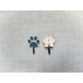 Spalvotas kabliukas šuns pavadėliui Pėdsakas, 3 vnt.