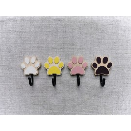 Spalvotas kabliukas šuns pavadėliui Pėdsakas, 3 vnt.