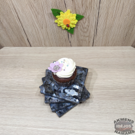 Akmeniniai padėkliukai. Pilkas granitas. 4 vnt.