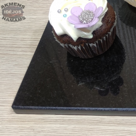 Akmeninė pjaustymo lentutė. Juodas granitas