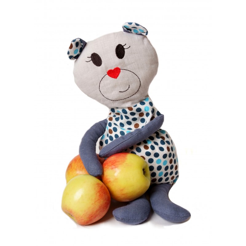 Žaislas šildyklė su vyšnių kauliukais "MEŠKUTIS"