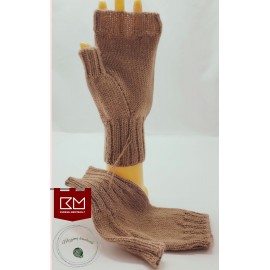 Pirštinės be pirštų - riešinės alpakų vilnos
