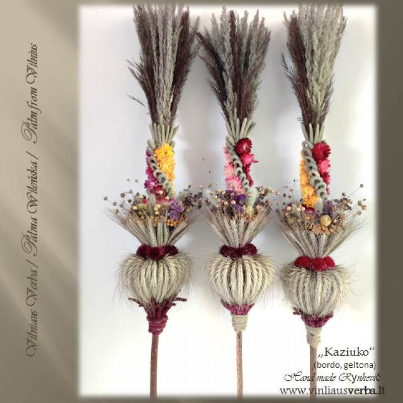 Verba - Kaziuko (bordo, geltona) Verba - Kaziuko (bordo, geltona)