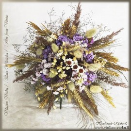 Džiovintų augalų kompozicija (violetinė-1)