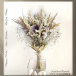 Džiovintų augalų kompozicija (violetinė-1)